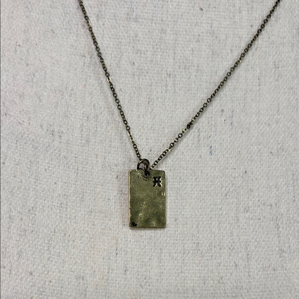Urban outfitters Gold Pendant zodiac Necklace